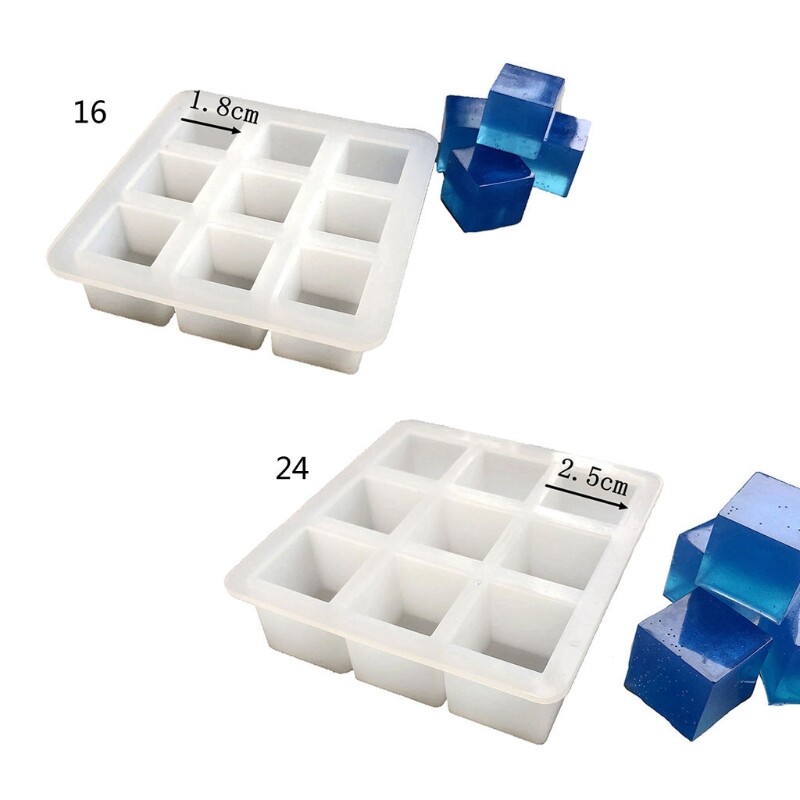 Epoxy Resin Cube Silicone Mold for DIY Jewelry and Craft Decoration