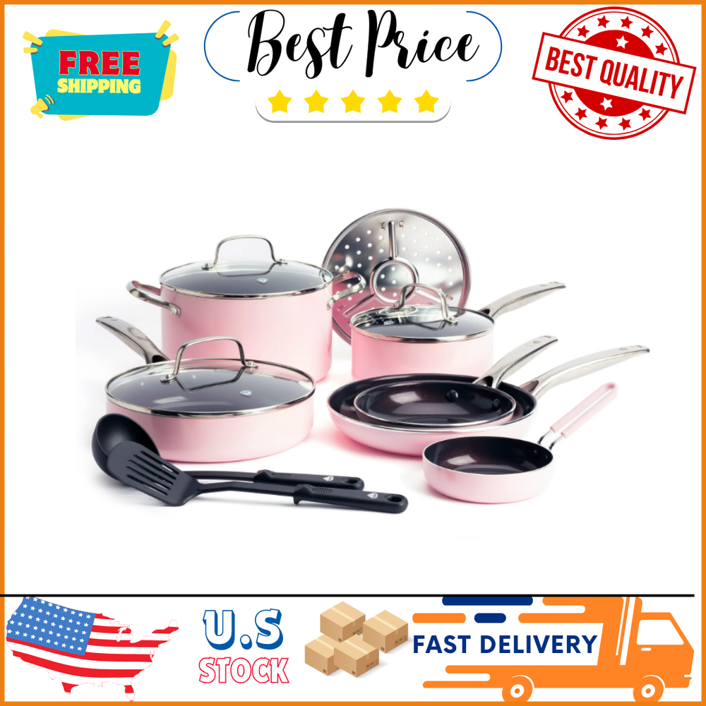 Blue Diamond 12-Piece Toxin-Free Ceramic Nonstick Pots and Pans Cookware Set