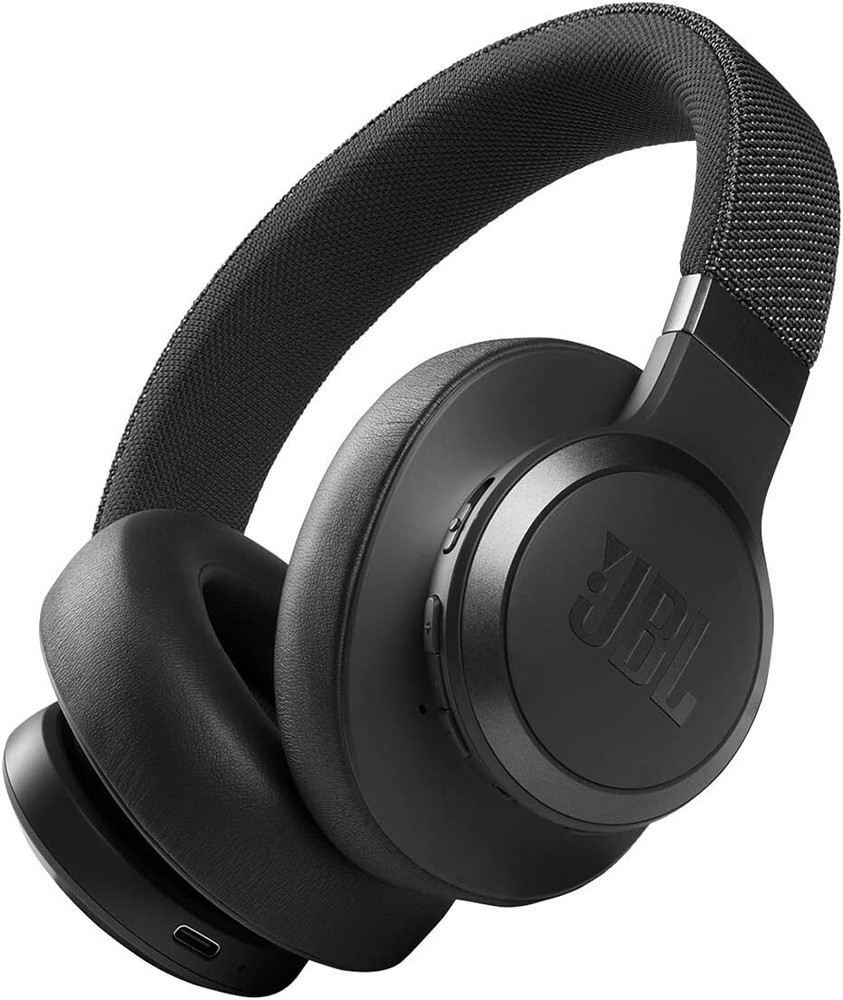 JBL Live 660NC Wireless Over-Ear Bluetooth Headphones in Black
