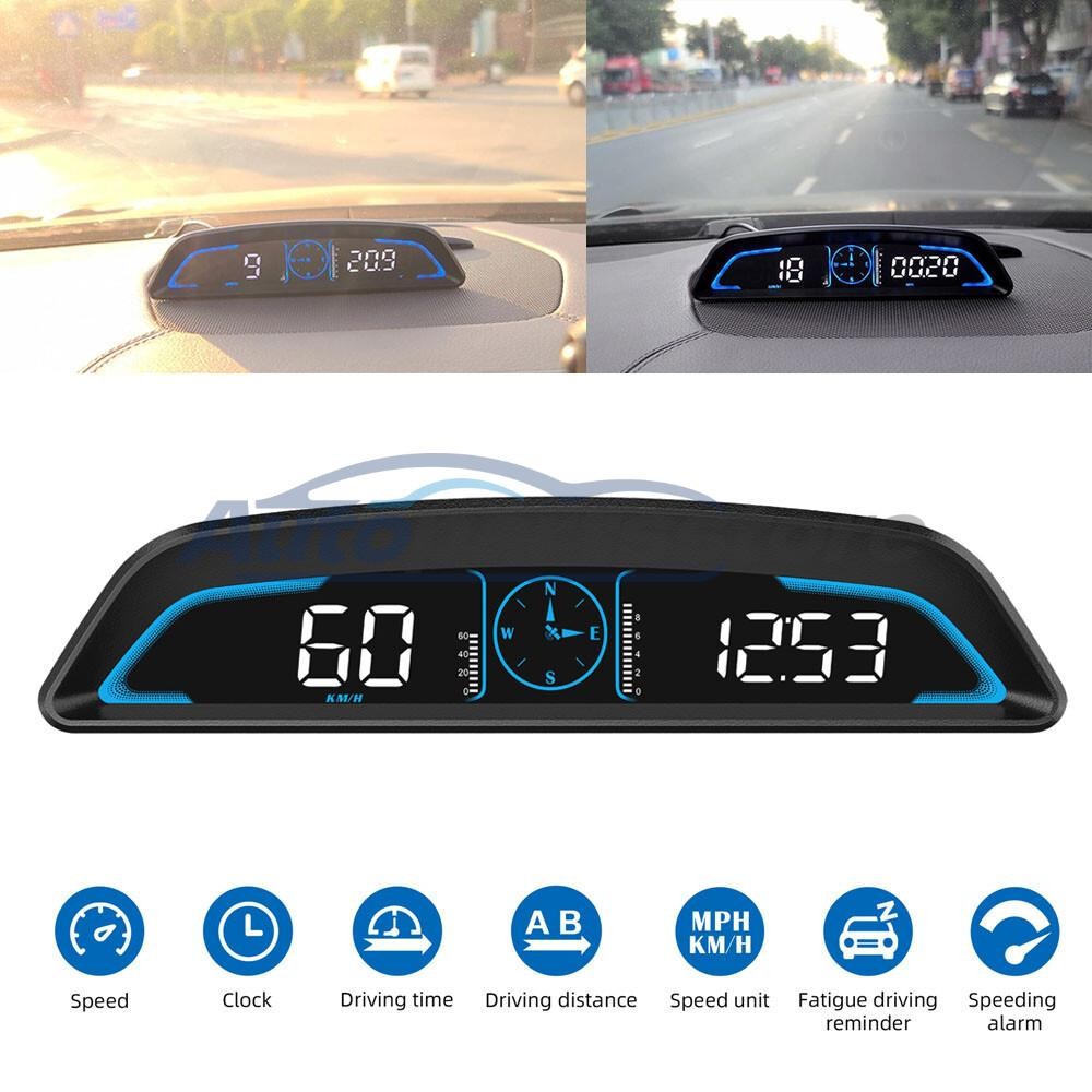 Universal GPS HUD Digital Head Up Display Car Auto Speedometer Speed New Upgrade