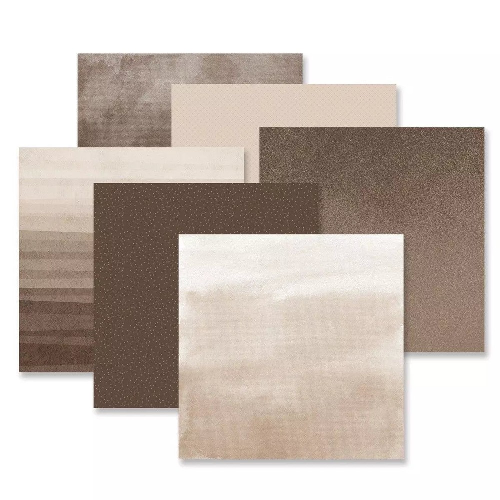Creative Memories Scrapbooking Brown Gradient Paper Pack