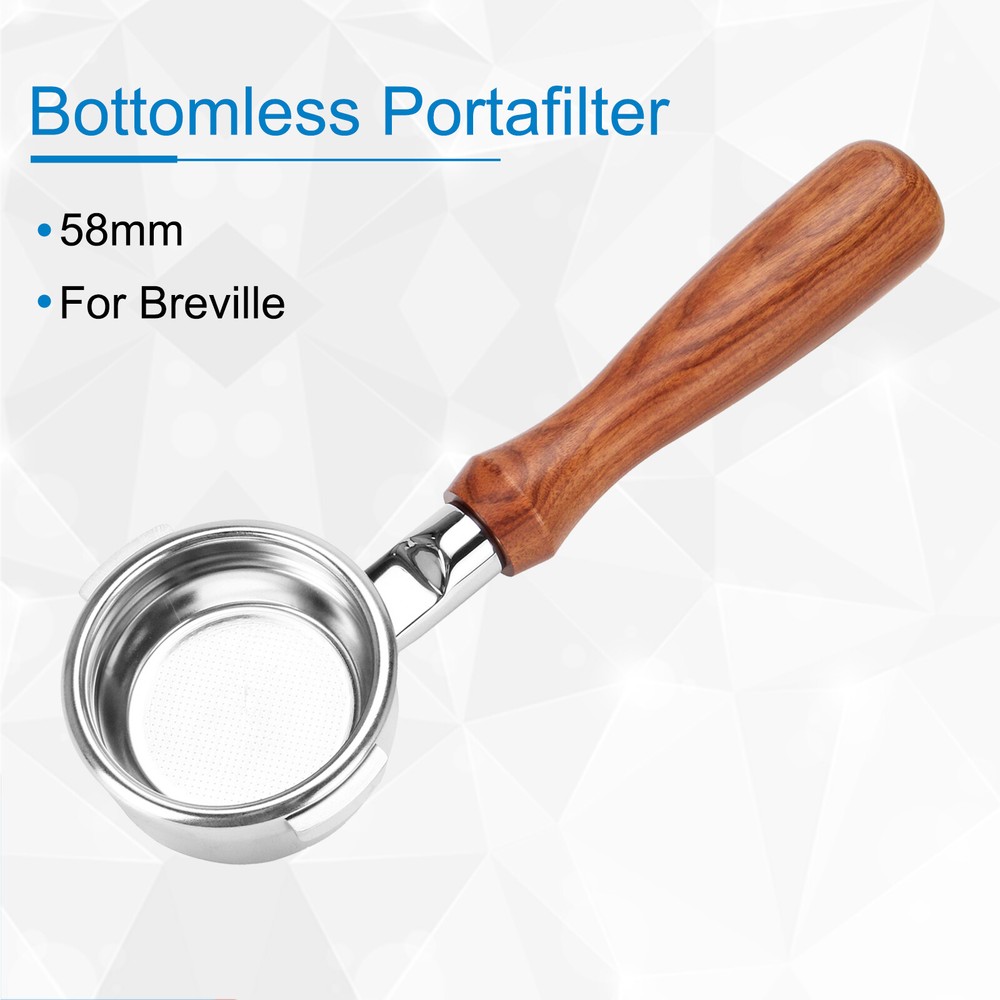 58mm Bottomless Portafilter for Breville BES900XL BES920XL BES920BSXL BES920CBXL Espresso Machines