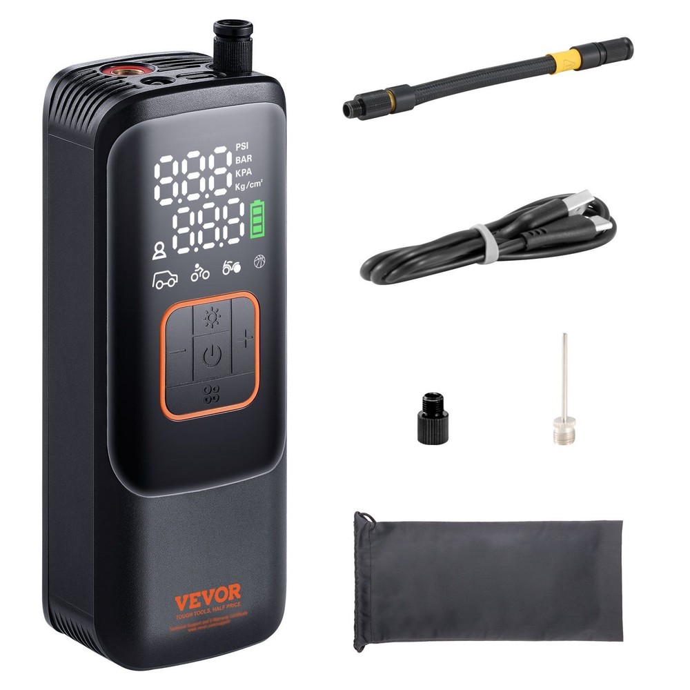 150PSI Portable Tire Inflator with 4000mAh Battery Auto Shutoff