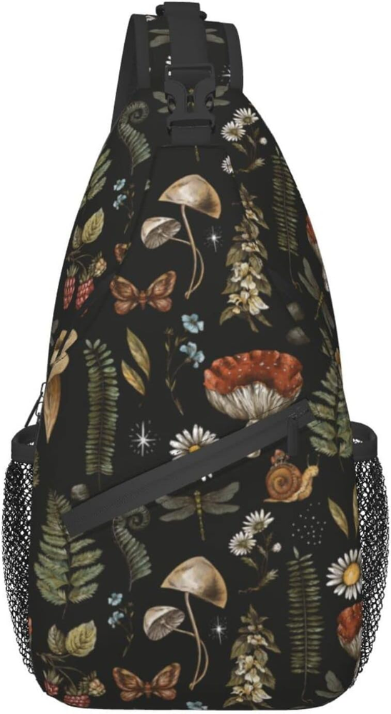 Vintage Sport Sling Bag for Baseball Hiking Travel Crossbody Backpack