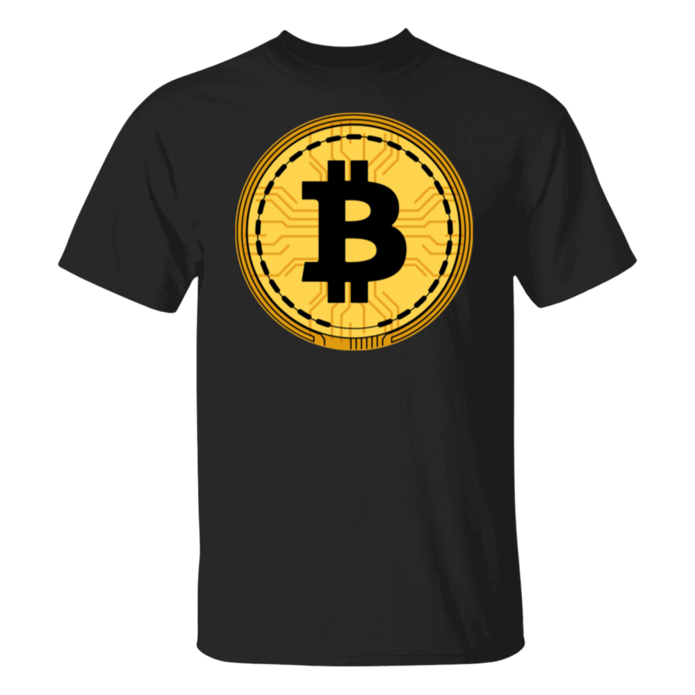 Bitcoin Crypto HODL Black T-Shirt with BTC Altcoin Design-image