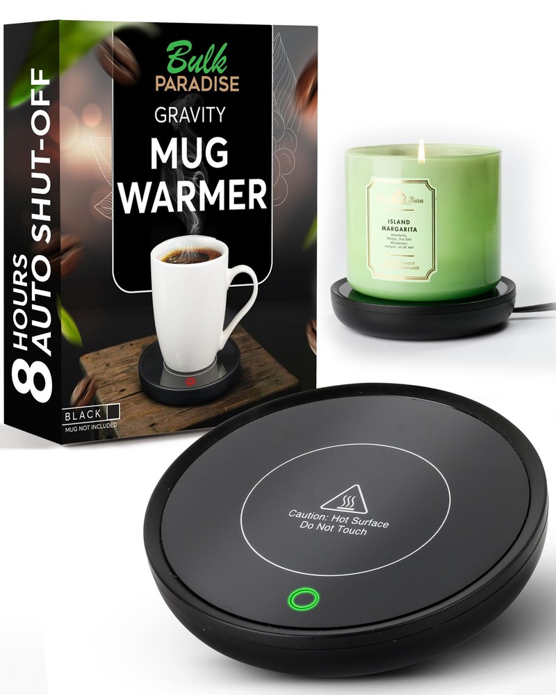 Compact USB Coffee Mug Warmer with Auto On/Off for Desk - Multiple Colors