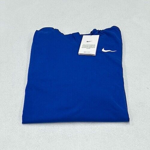 Nike Men's Dri-Fit Long Sleeve Pullover Hoodie, Blue, Size M