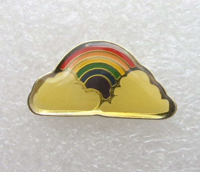 Over the Rainbow Clouds Lapel Pin (C95)