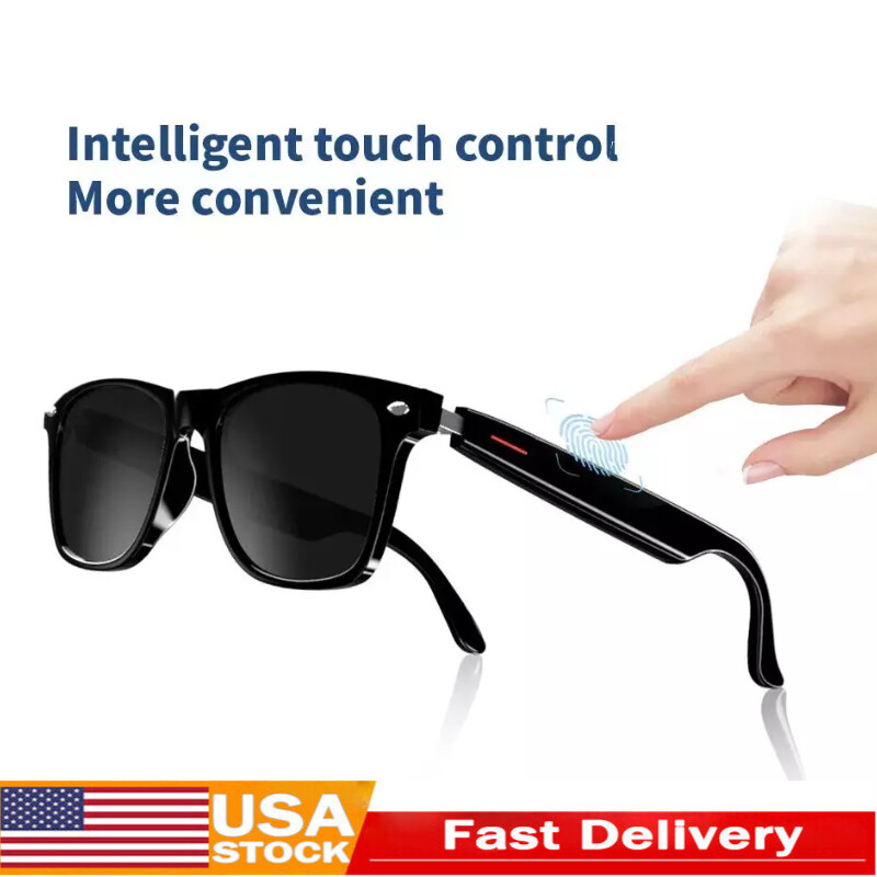 Smart Glasses,Remote Camera & Bluetooth Sunglasses Open Ear Speaker Headphone