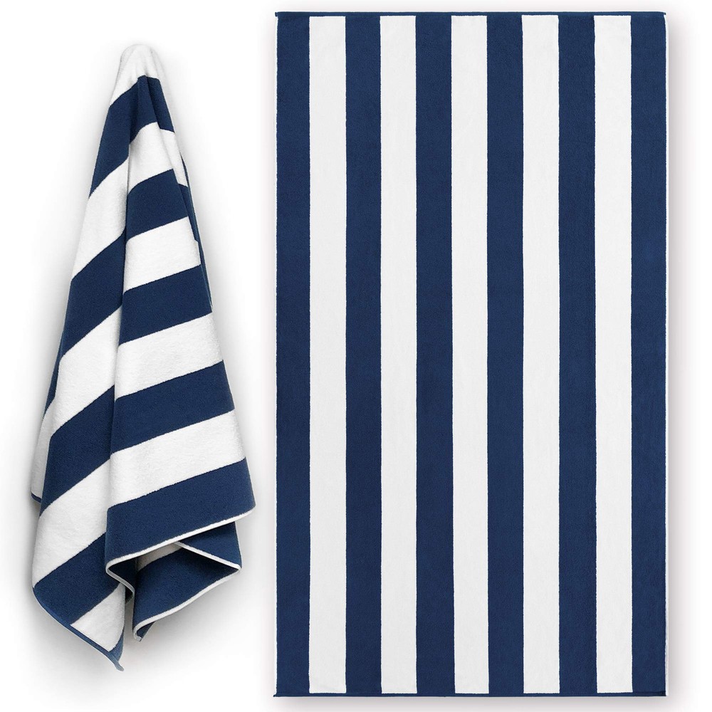 Luxury Extra Soft 40x72 Inch Beach Towel for Yacht or Cabana Use