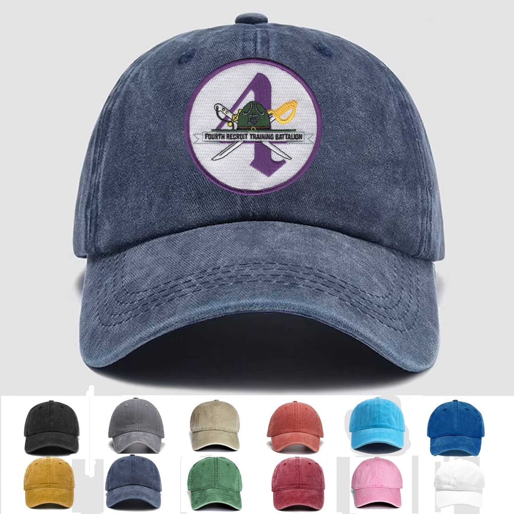 Custom Embroidered Hat 4th Recruit Training Battalion, Veteran Cap, Gift Idea