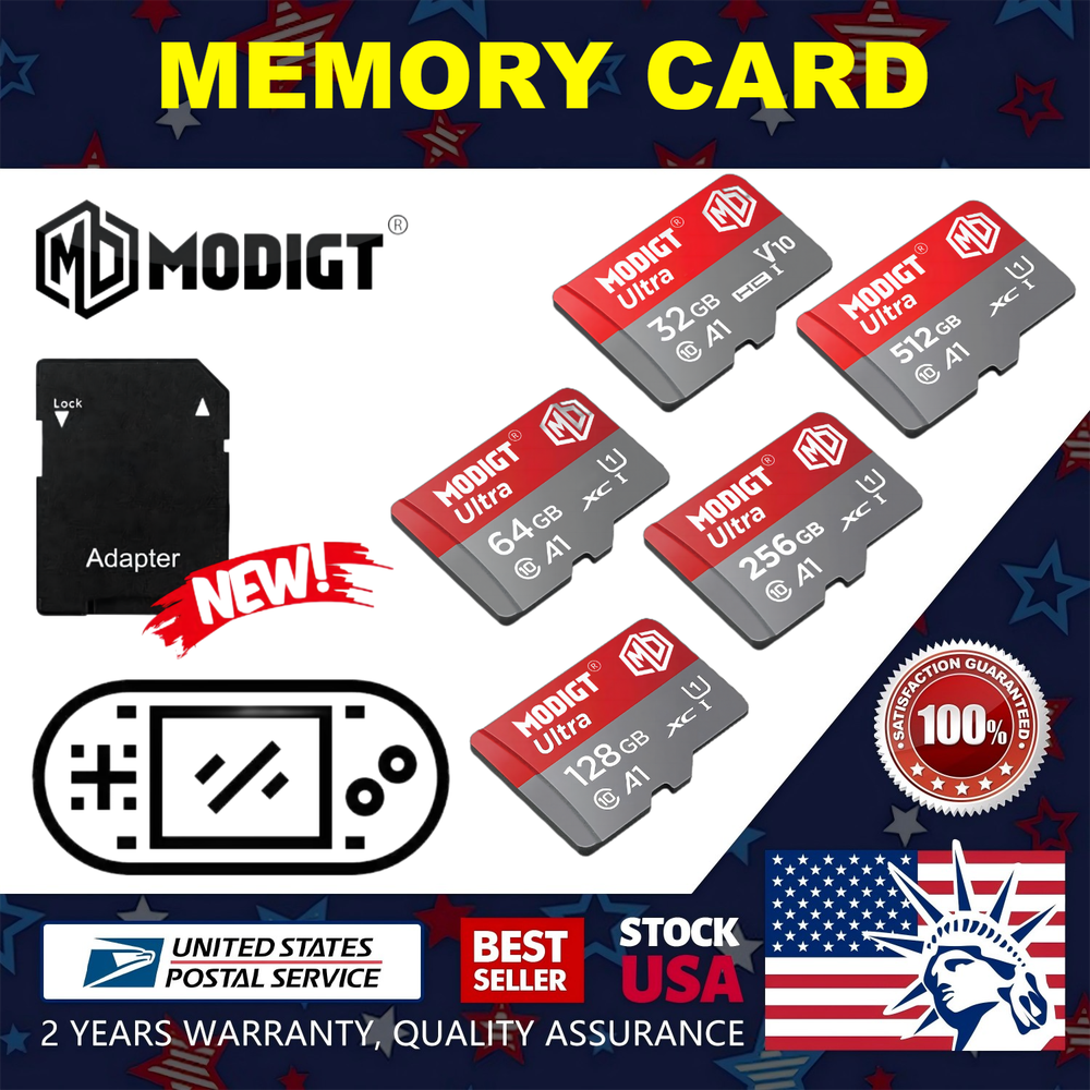 Micro SD Card 32GB 64GB 128GB 256GB 512GB Series Micro SD Memory Card TF Adapter