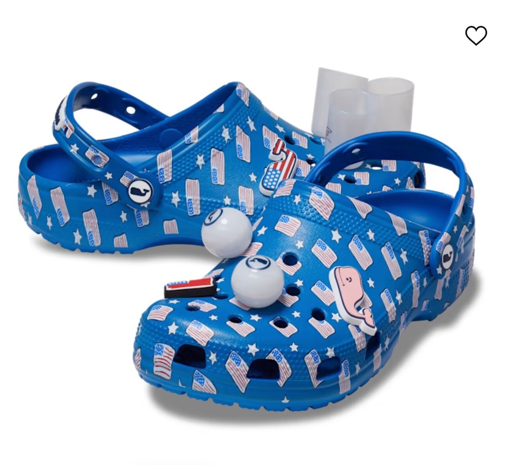 VINEYARD VINES USA CLASSIC CLOG SIZE 8 WOMENS / 6 MENS $60