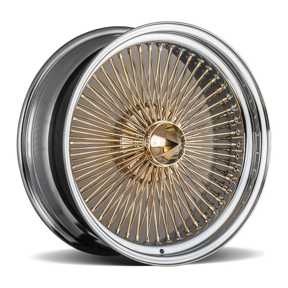 WARRIOR 13x7 100 SPOKE REVERSE GOLD CENTER