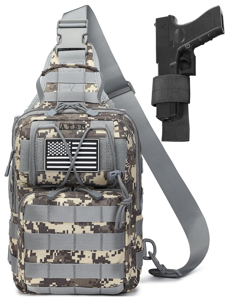 Tactical Sling Backpack Bag Pack for Men Military One Strap Shoulder Backpack...