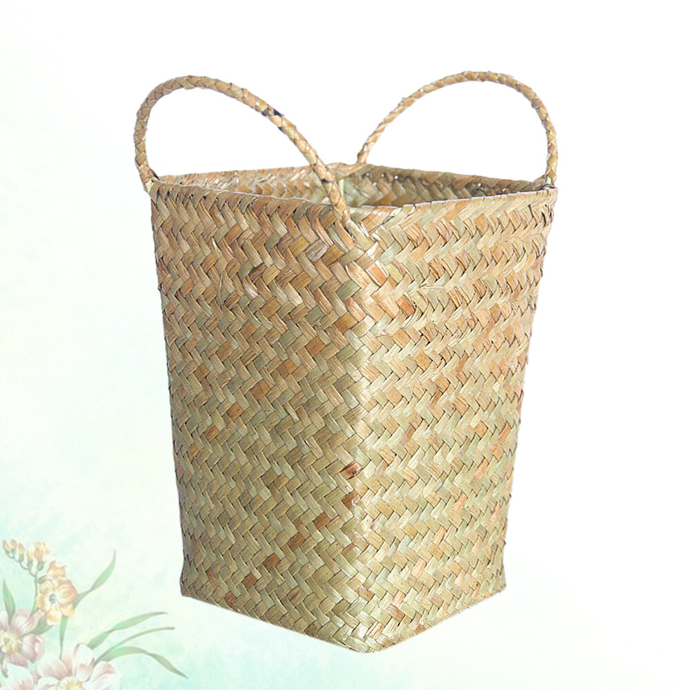 Woven Wicker Vase Woven Plant Basket Tall Wicker Vase Flower Plant Basket