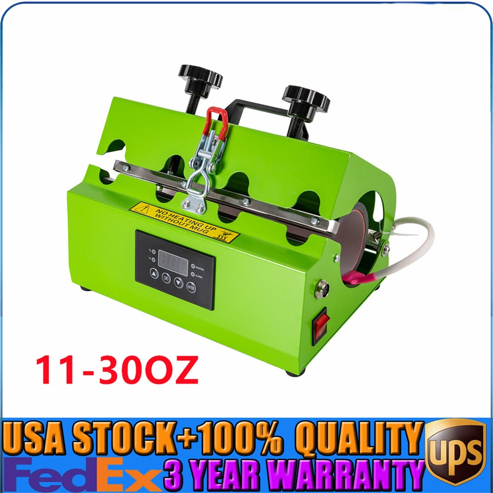 Mug Cup Heat Press Tumbler Heat Press Machine Sublimation Printing 11oz-30oz USA