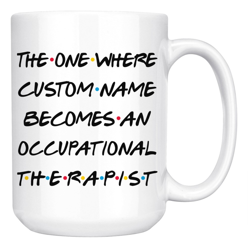 Personalized Occupational Therapist Promotion Mug, Therapist Graduation Gift
