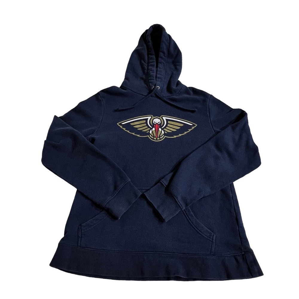 New Orleans Pelicans Hoodie Sweater Men's Medium Blue Pullover Fanatics NBA