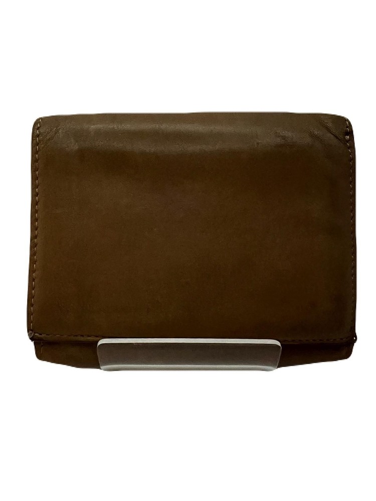 Maison Martin Margiela Wallet Leather Brown USED T975-8
