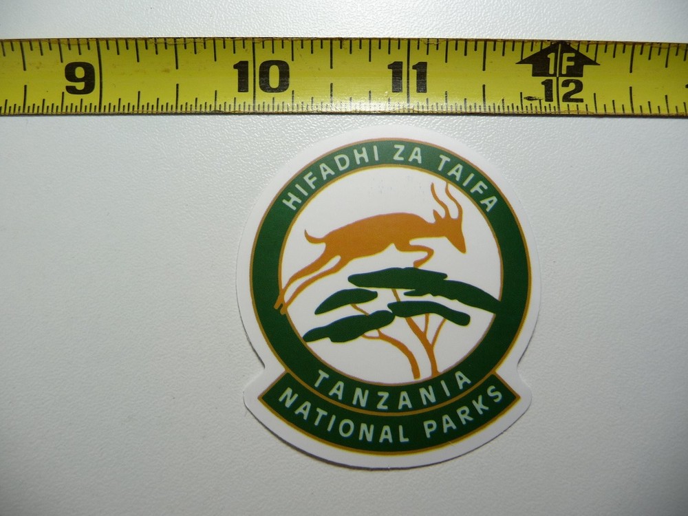 HIFADHI TAIFA Tanzania National Park decal sticker for hiking camping nature lovers  