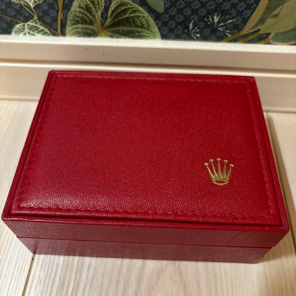 ROLEX Watch Box Case 14.00.08 Red Women's Vintage Genuine #12