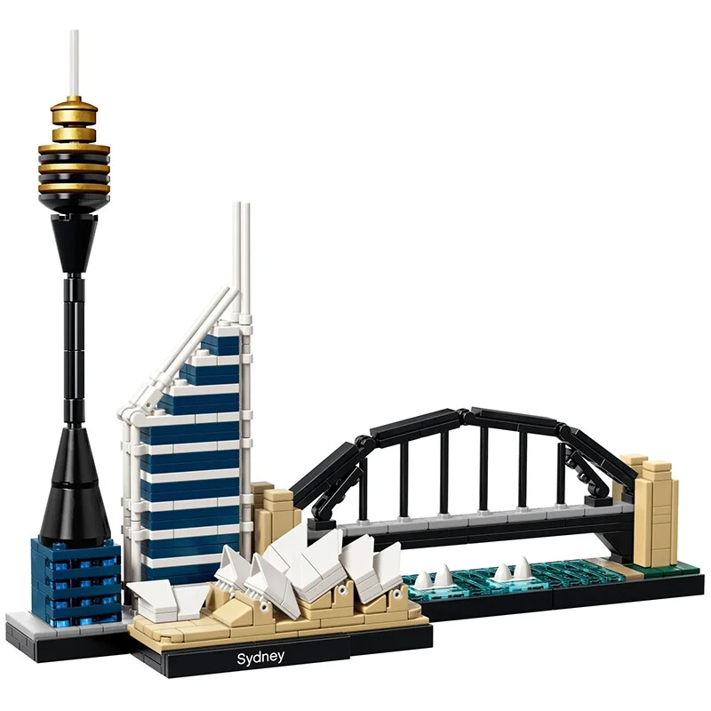 Sydney City Skyline Building Blocks - 3D Puzzle - With Paper Manual - No Box