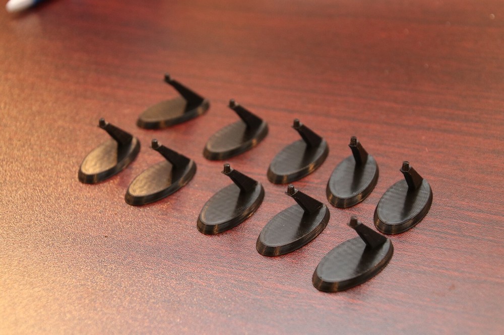 Set of 10 Micro Machines Space Compatible Stands (Star Trek / Wars, Babylon 5)