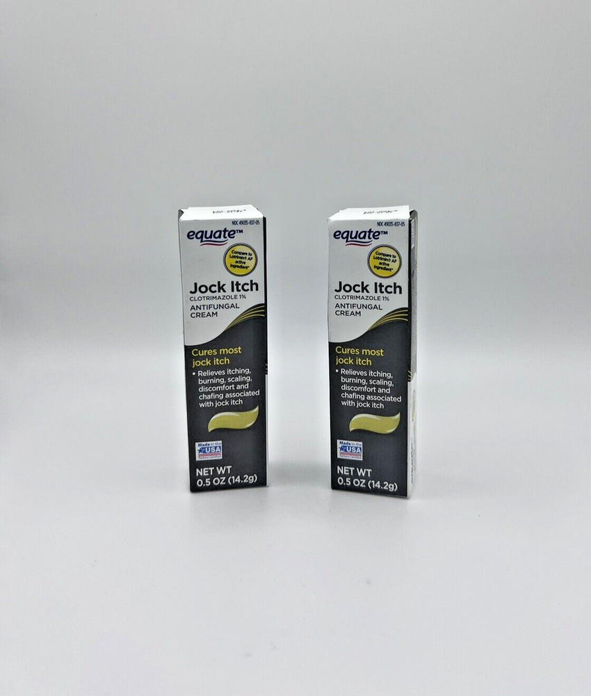 2 PACK Equate Jock Itch Antifungal Cream 0.5oz FREE SHIPPING!! BUY NOW!!-image