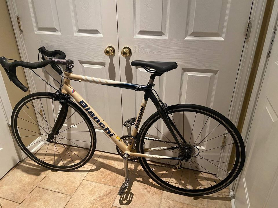 2007 Bianchi Giro 54cm Road Bike Medium carbon colnago Pinarello Celeste cinelli