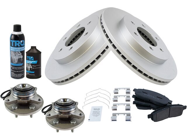 2006-2008 Mark LT 4WD Front Brake Pad Rotor & Wheel Hub Kit 17SQHZ