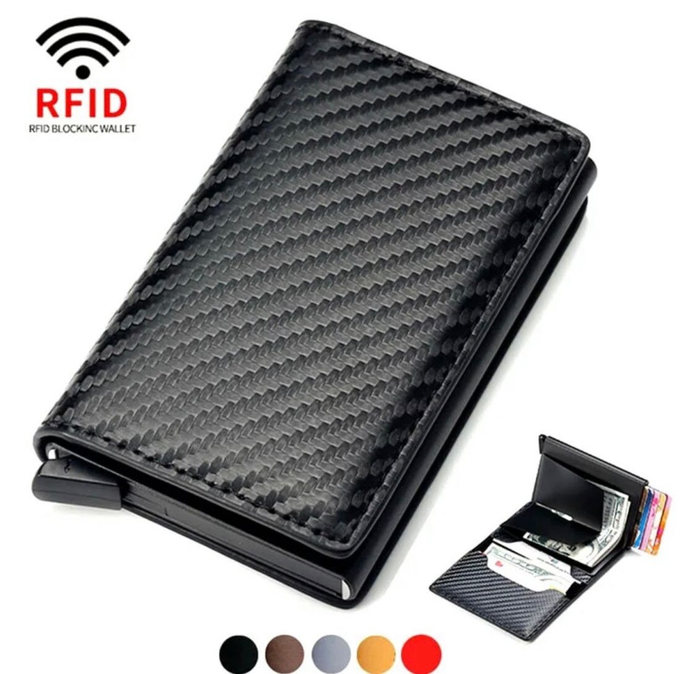 RFID Blocking Leather Wallet for Credit Cards and Cash Protection  -image