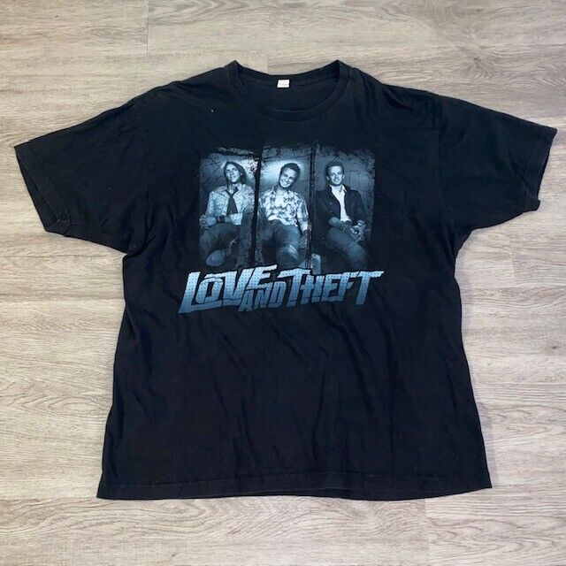 Love and Theft 2010 Concert Tour T Shirt Double Sided Mens XL Tultex