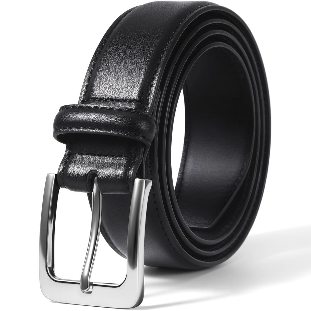 Men's Leather Dress Belts Handmade Classic Every Day Leather Belt with Prong ...