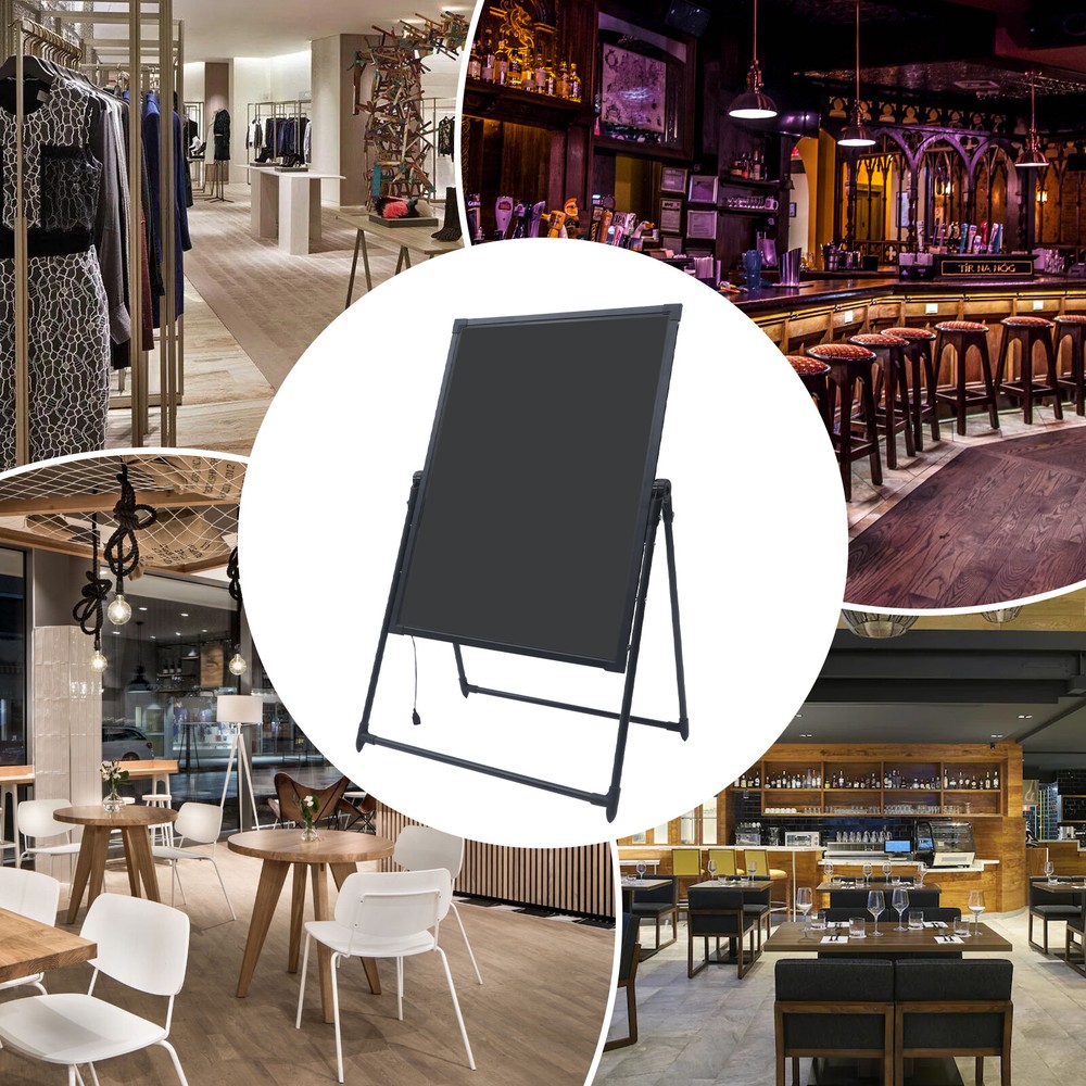 80x60cm LED Message Writing Board with 7 Color Neon Illuminated Menu Display