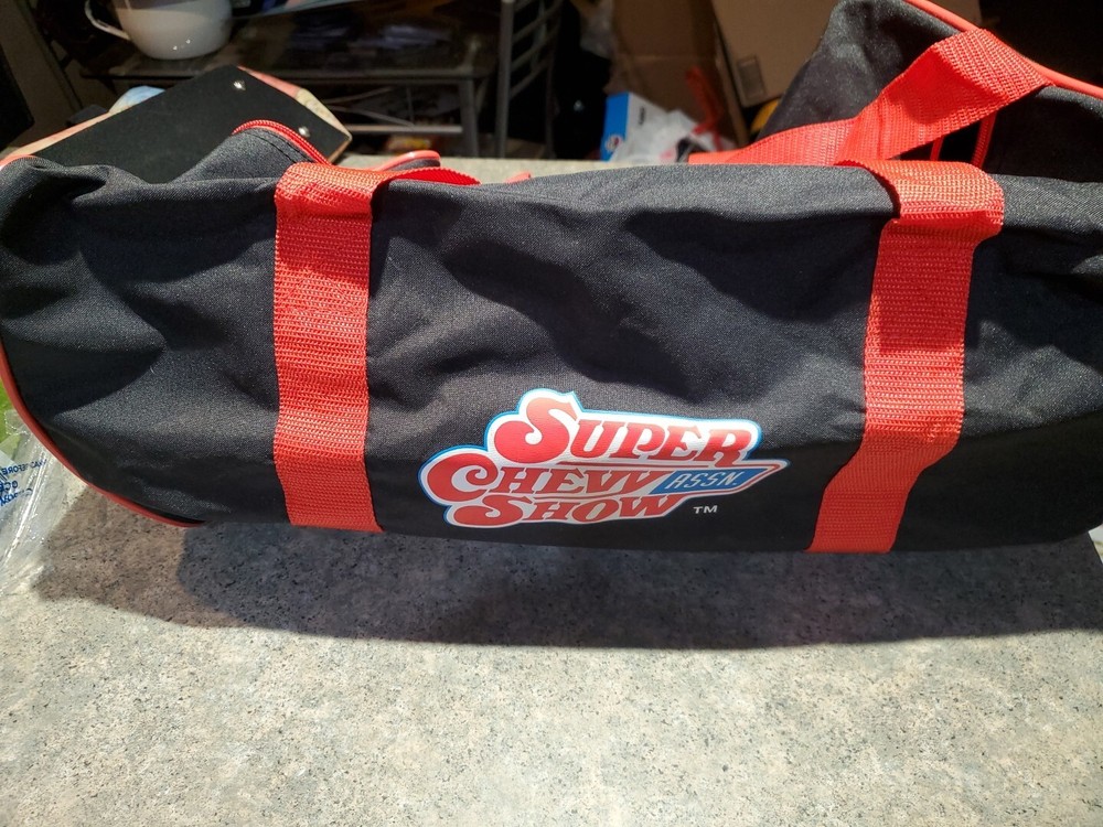 Vintage Super Chevy Show Duffel Bag Chevrolet MBNA Motorsports Racing Gear