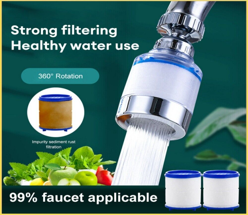 Faucet Water Filter For Kitchen Sink Or Bathroom Mount Filtration Tap Purifier