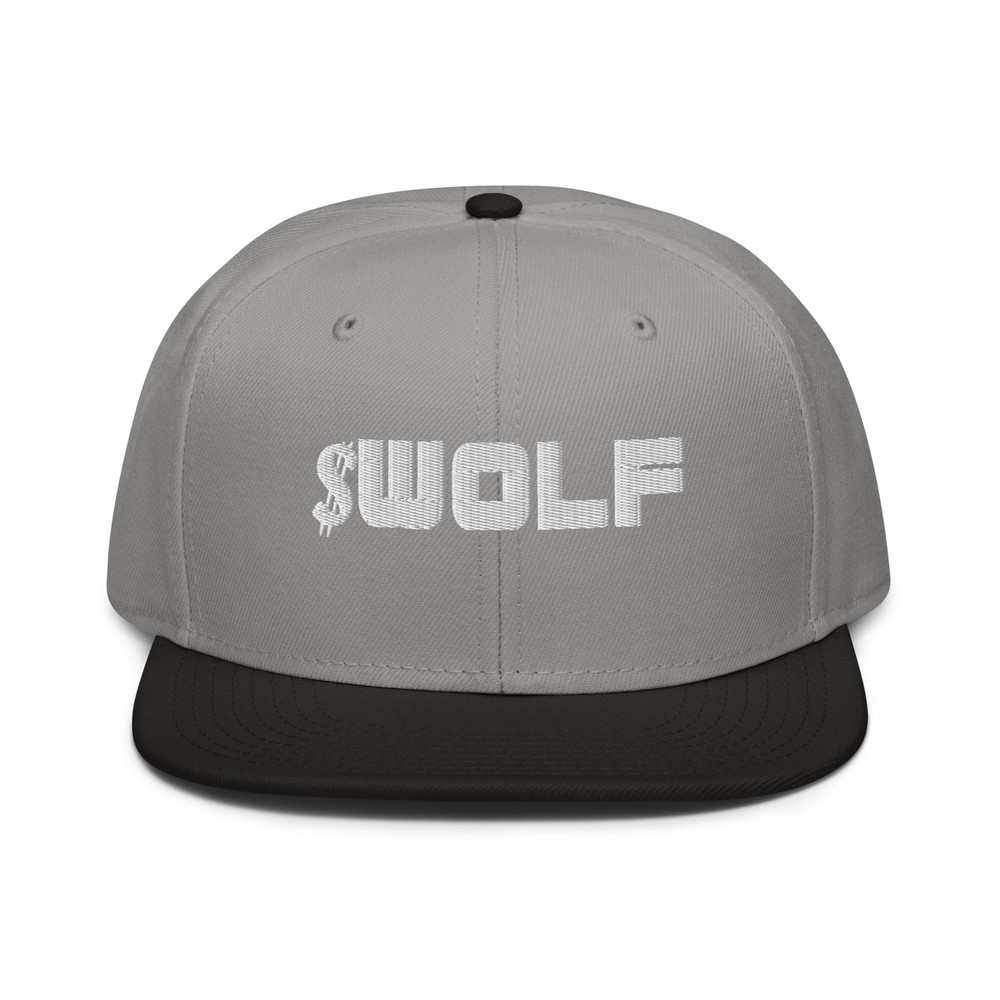 Wolf Landwolf Solana Crypto Snapback Hat Flat Bill Cap-image