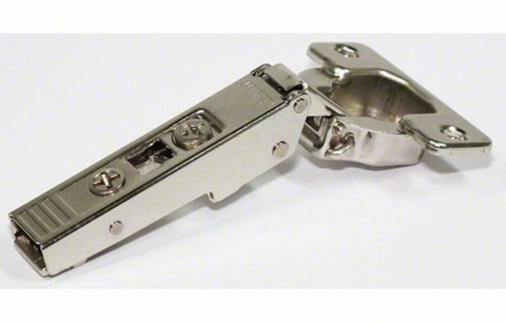 Blum 71T555 CLIP Top Full Overlay Screw-On Cabinet Door Hinge - Nickel