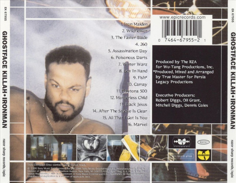 Ghostface Killah Ironman Album Brand New CD Release