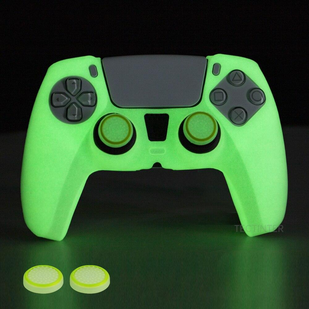 New Silicone Controle Case PS5 Glowing Controller Skin Games Accessories Cover