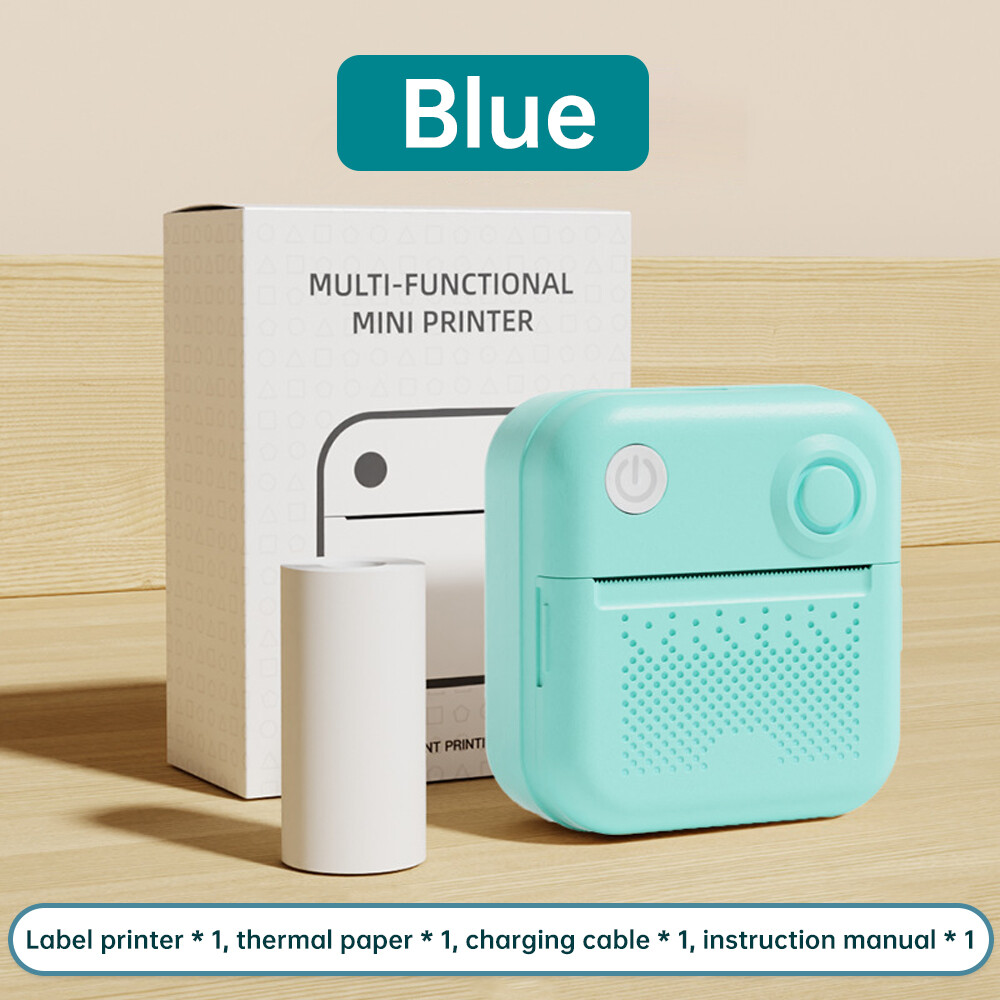 Portable Bluetooth Thermal Mini Printer for Inkless Photos and Labels