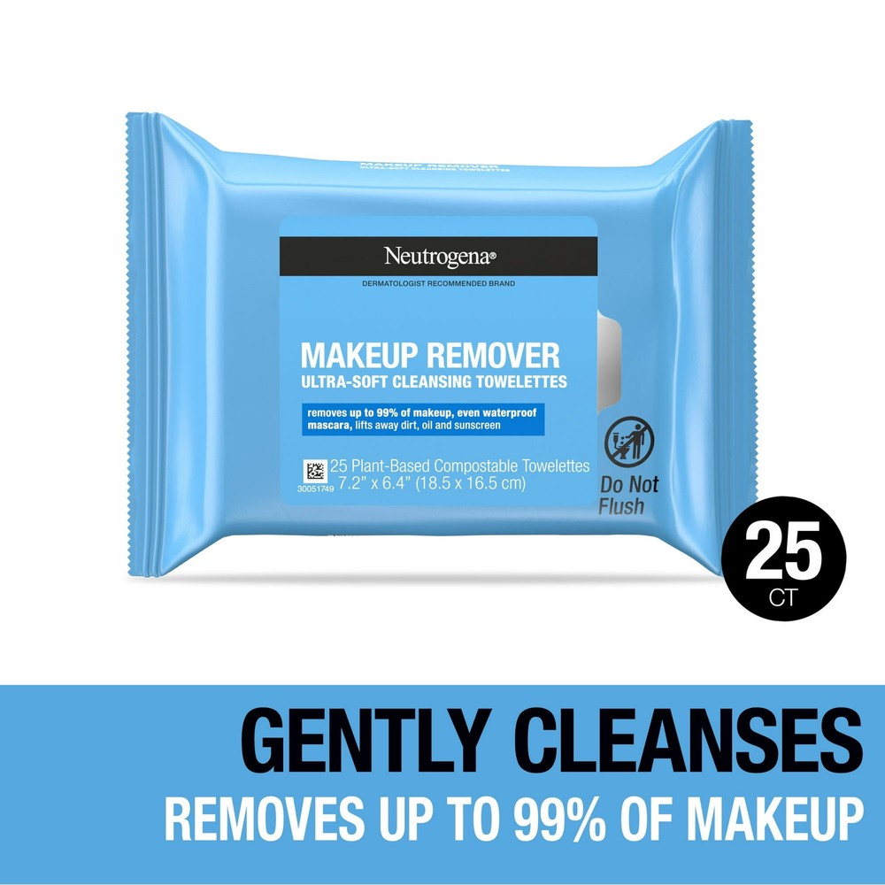 Neutrogena Makeup Remover Face Cleansing Wipes 25ct 12 Pack