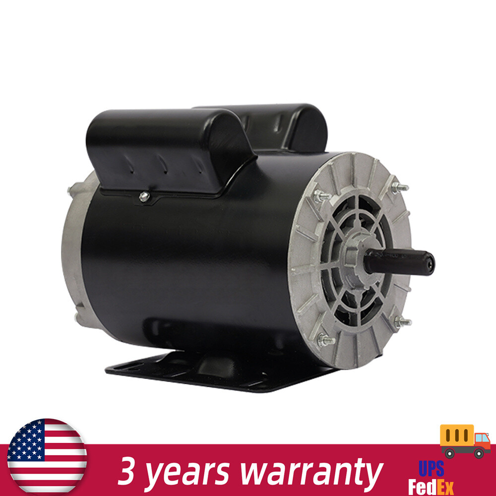5 HP Air Compressor Electric Motor SPL 3450 RPM 60Hz 208-230V 56Frame 5/8