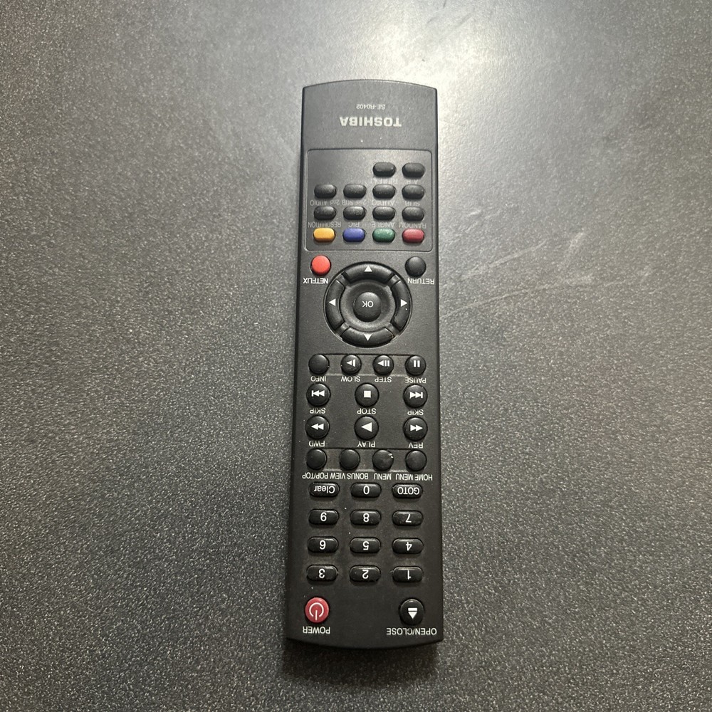 Toshiba SE-R0402 Blu-Ray Player Remote BDX2150KU, BDX5200KU, BDK21KU, BDX4150KU
