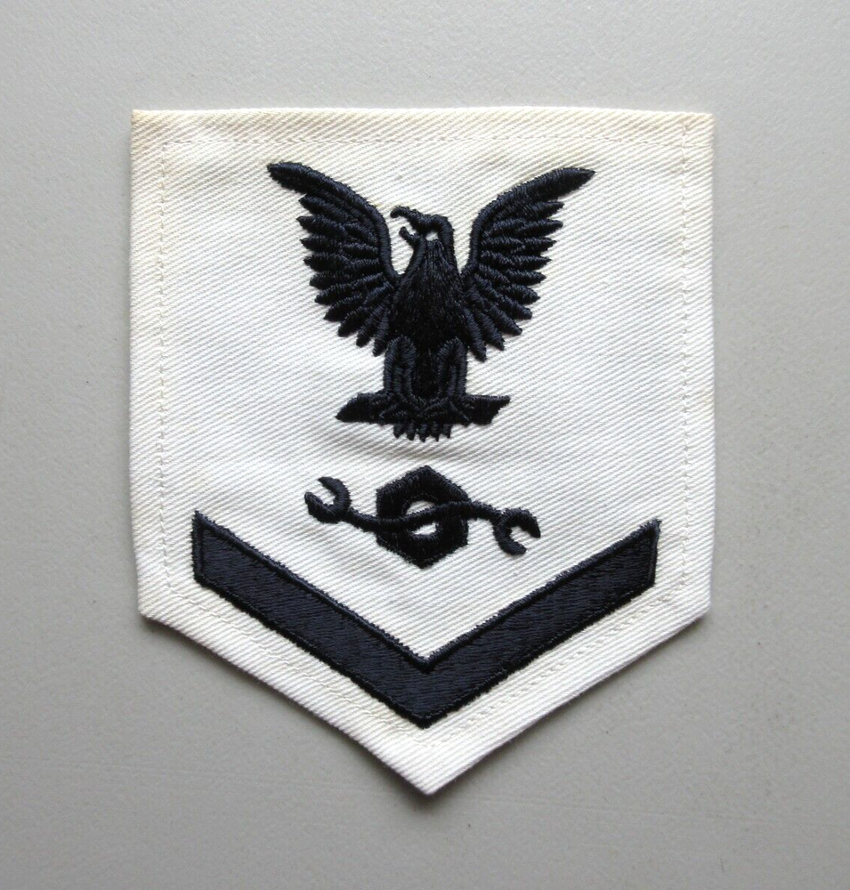 U.S. NAVY 3RD CLASS PETTY OFFICER CONSTRUCTION MECHANIC MILITARY RATE RANK PATCH