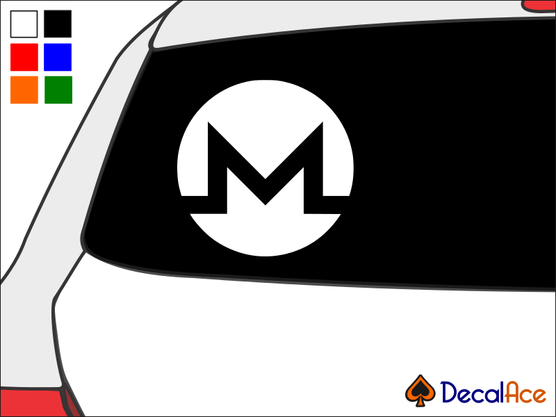 Monero Crypto Vinyl Decal for Car Wall Window Custom Size Color-image