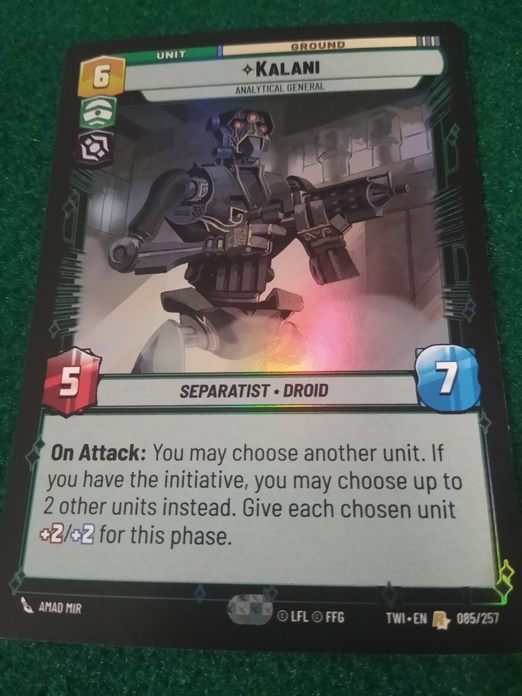 STAR WARS UNLIMITED KALANI #85 TWILIGHT OF THE REPUBLIC RARE FOIL