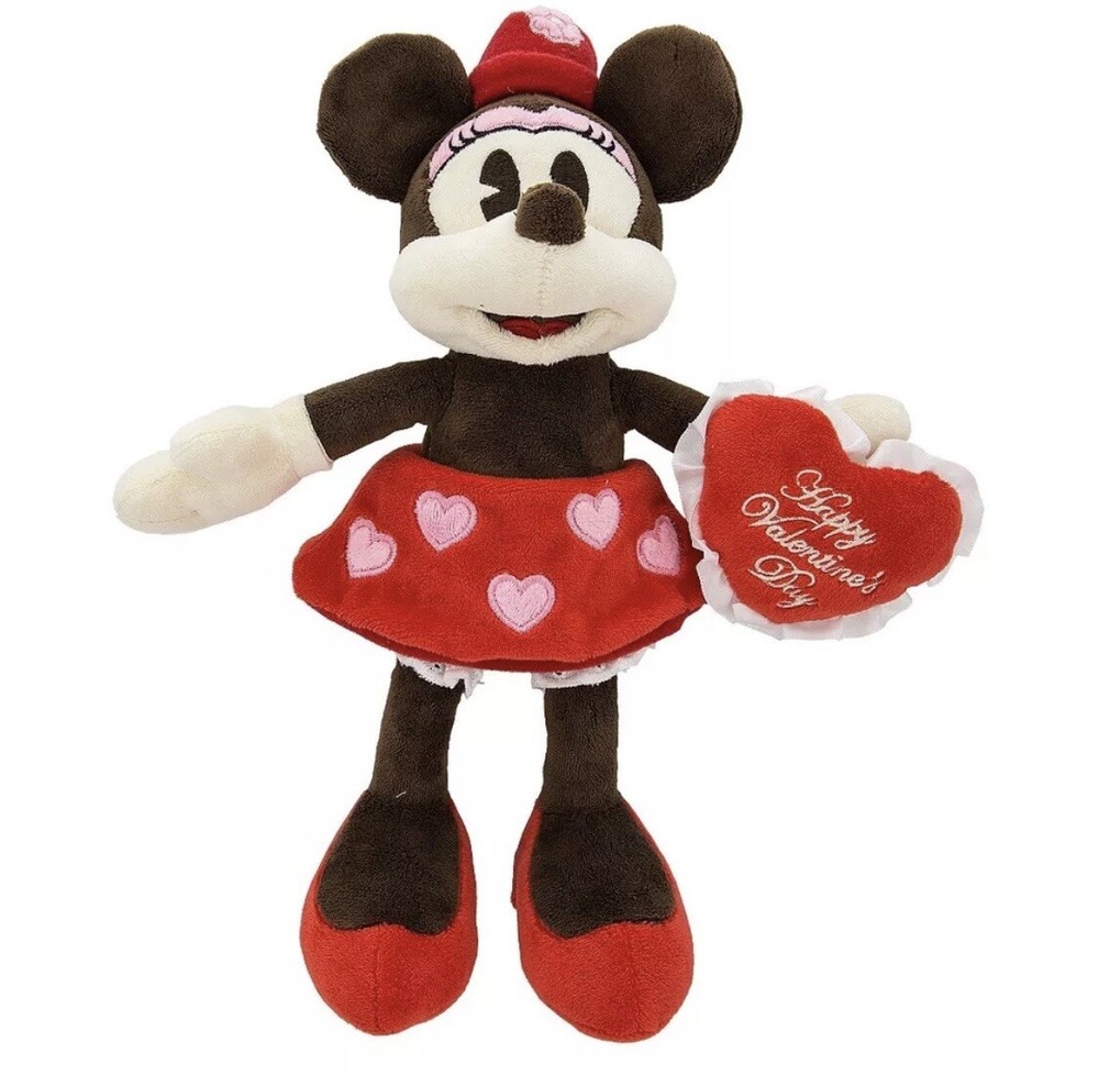 Disney Parks Minnie Mouse Be My Valentine's Day Plush New With Tags