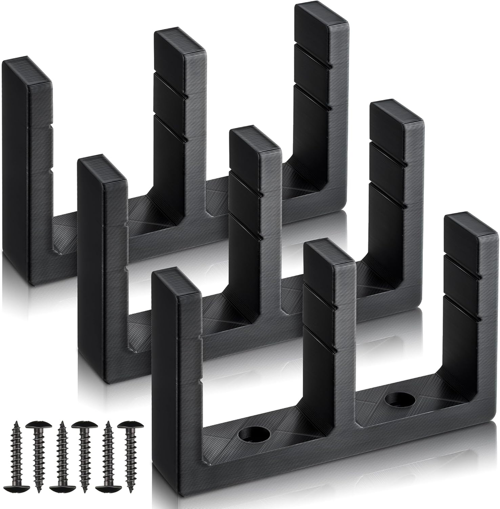 3 Pack Sliding Closet Door Floor Guide, Sliding Door Bottom Hardware for 1-3/8 I